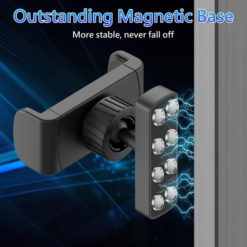 Magnetic Phone Holder for Gym - 360° Adjustable, Strong Portable Magnet Phone Mount for Workout Recording, Fitness Accessories Essentials, Compatible with Andriod Phone and Iphone 16/15/14/13/12, Perfect Gift for Men & Women